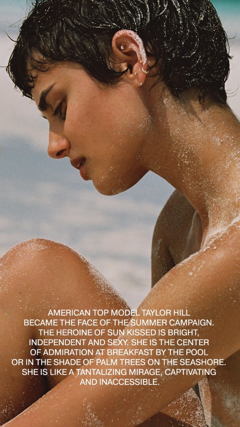 Taylor Hill featured in  the Lavarice lookbook for Summer 2024