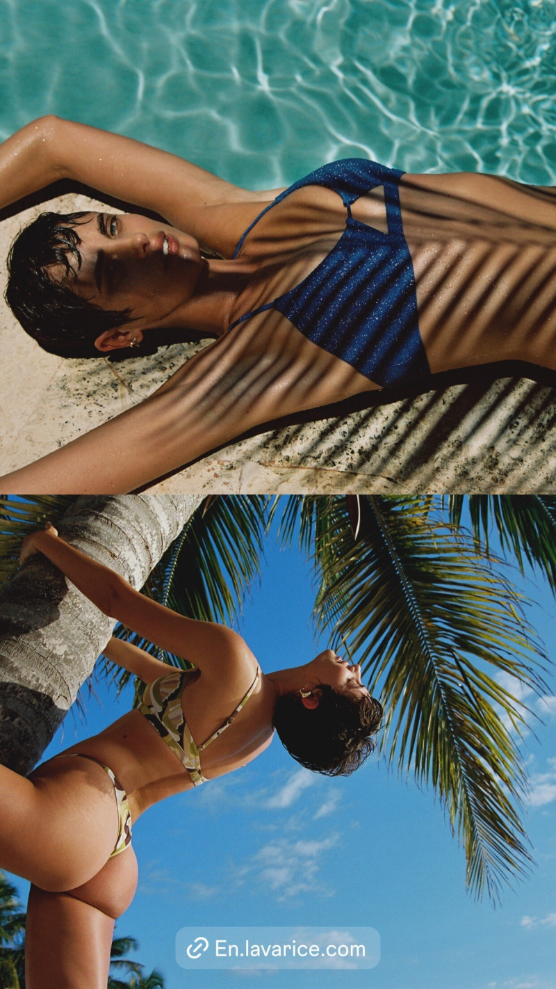 Taylor Hill featured in  the Lavarice lookbook for Summer 2024