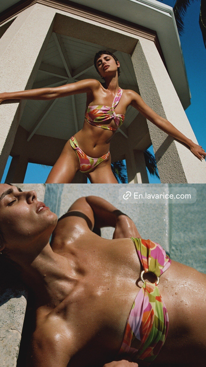 Taylor Hill featured in  the Lavarice lookbook for Summer 2024