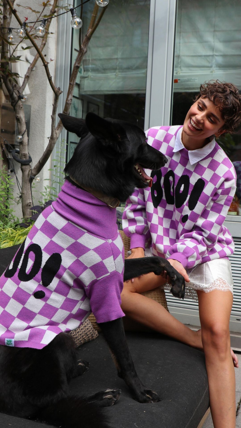 Taylor Hill featured in  the Tate & Taylor advertisement for Autumn/Winter 2024