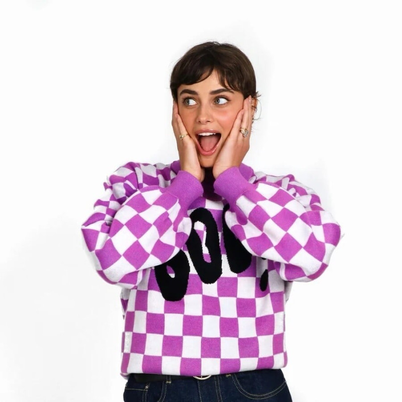 Taylor Hill featured in  the Tate & Taylor advertisement for Autumn/Winter 2024