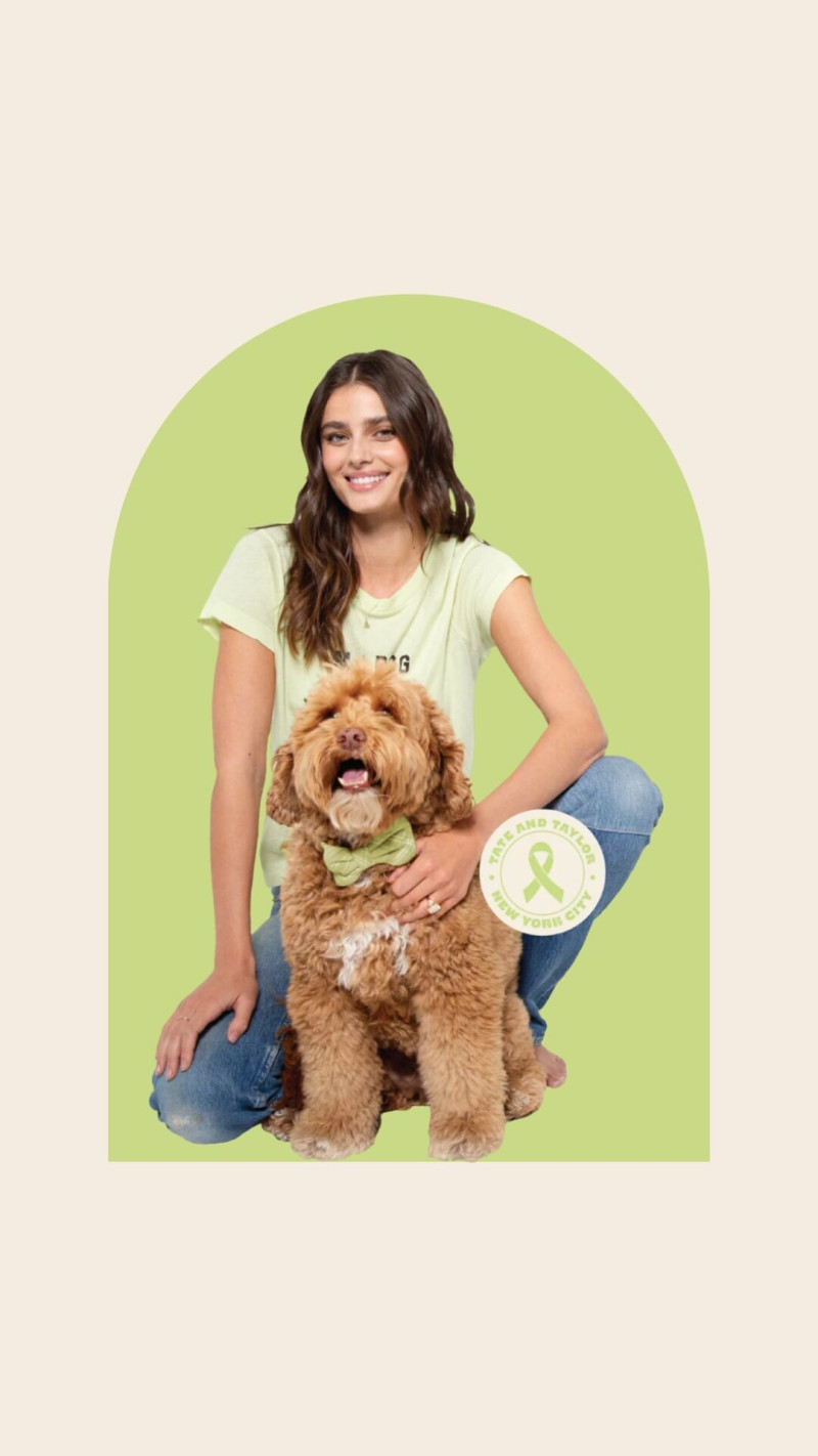 Taylor Hill featured in  the Tate & Taylor advertisement for Autumn/Winter 2024