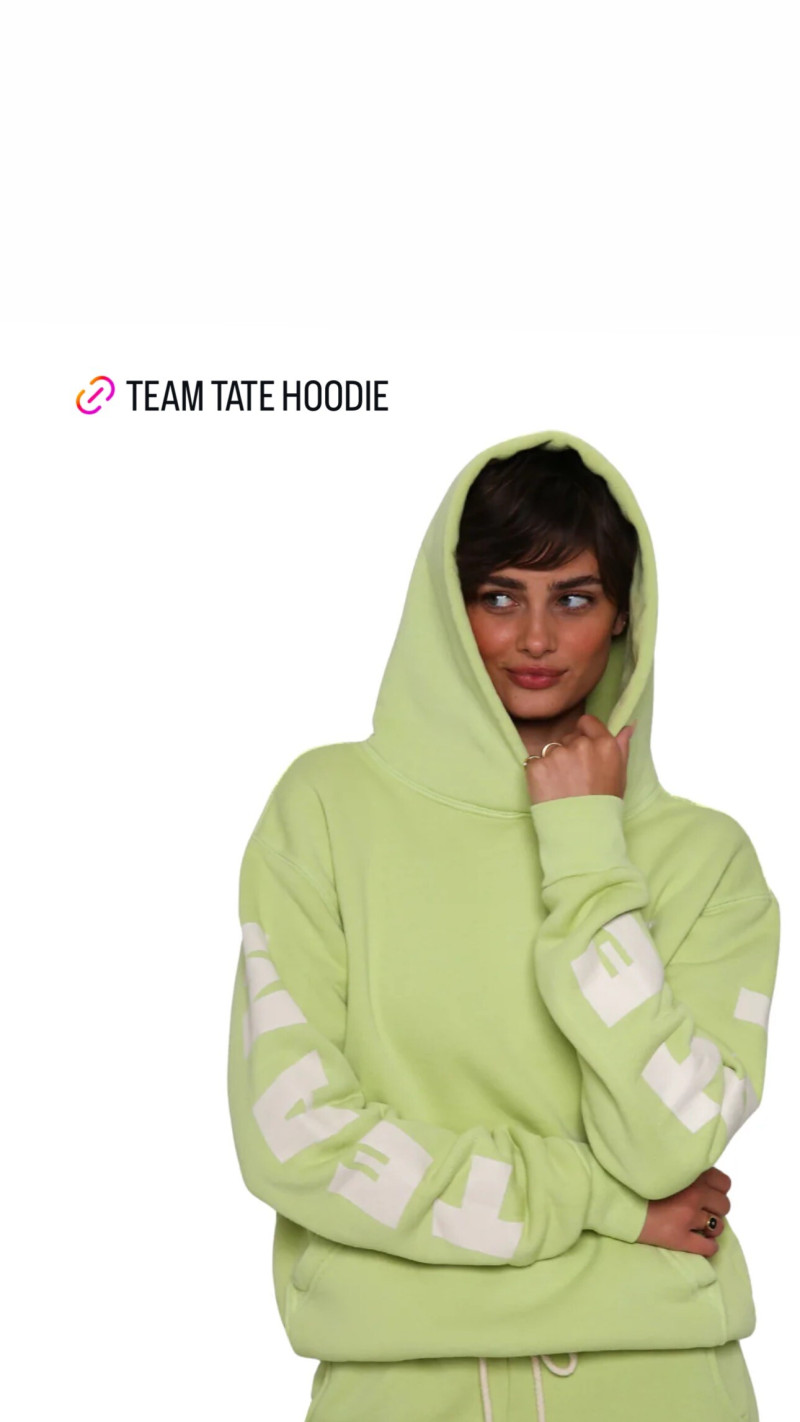 Taylor Hill featured in  the Tate & Taylor advertisement for Autumn/Winter 2024