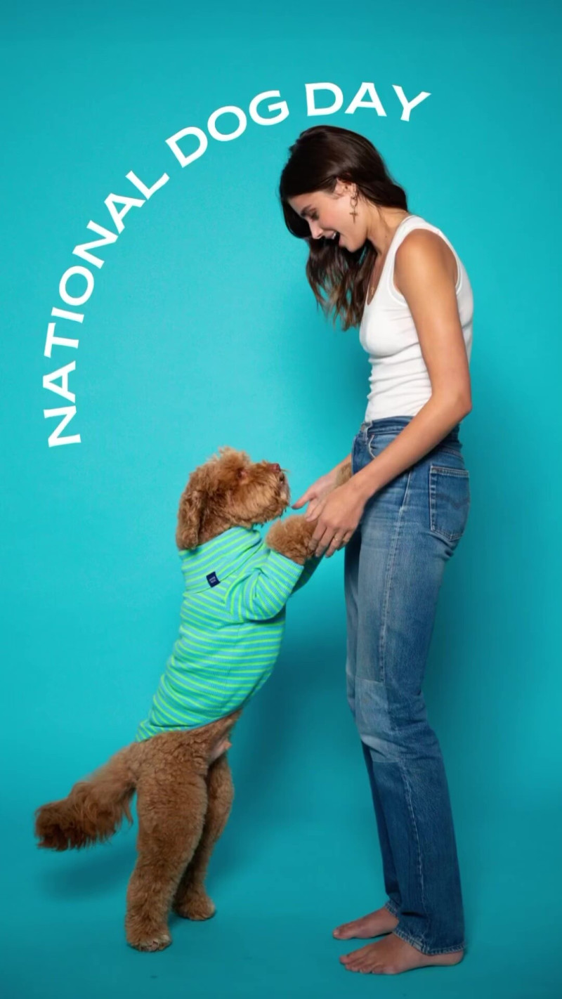 Taylor Hill featured in  the Tate & Taylor advertisement for Autumn/Winter 2024