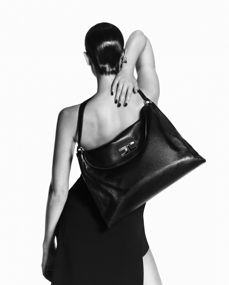 Taylor Hill featured in  the Elisabetta Franchi advertisement for Autumn/Winter 2024