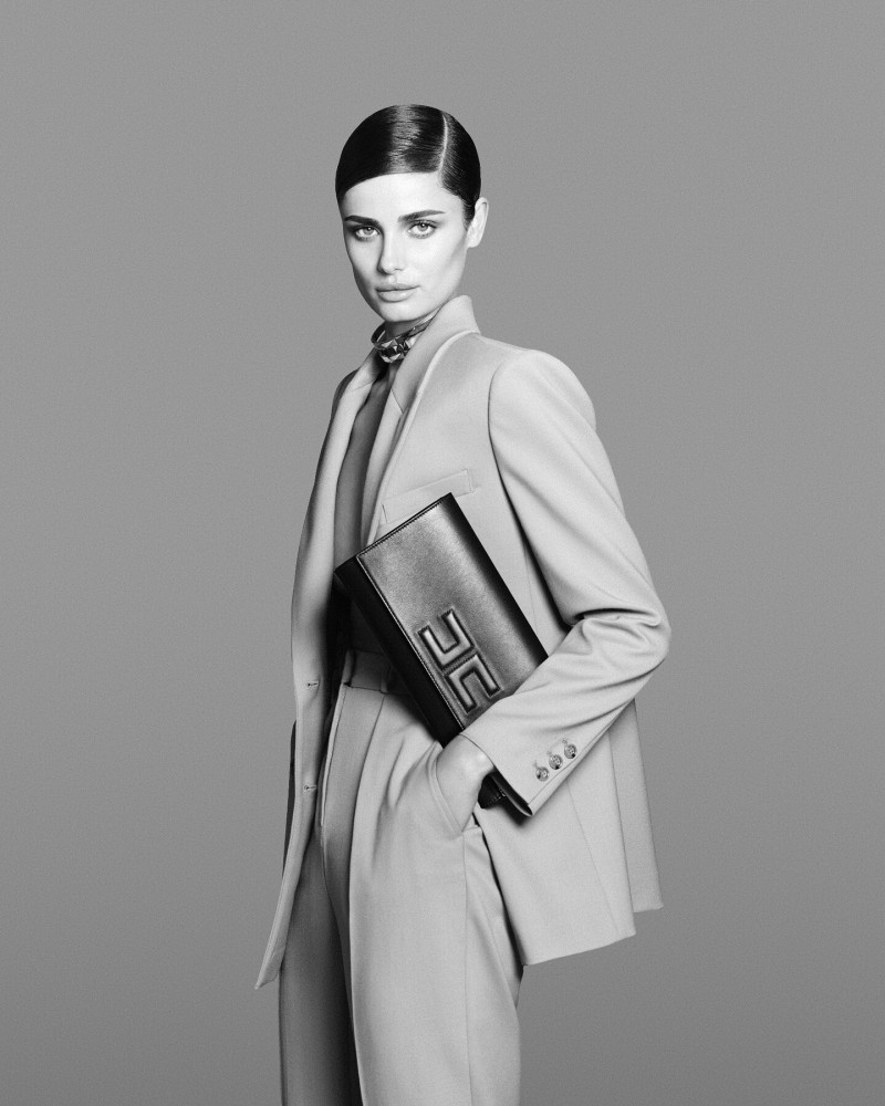 Taylor Hill featured in  the Elisabetta Franchi advertisement for Autumn/Winter 2024
