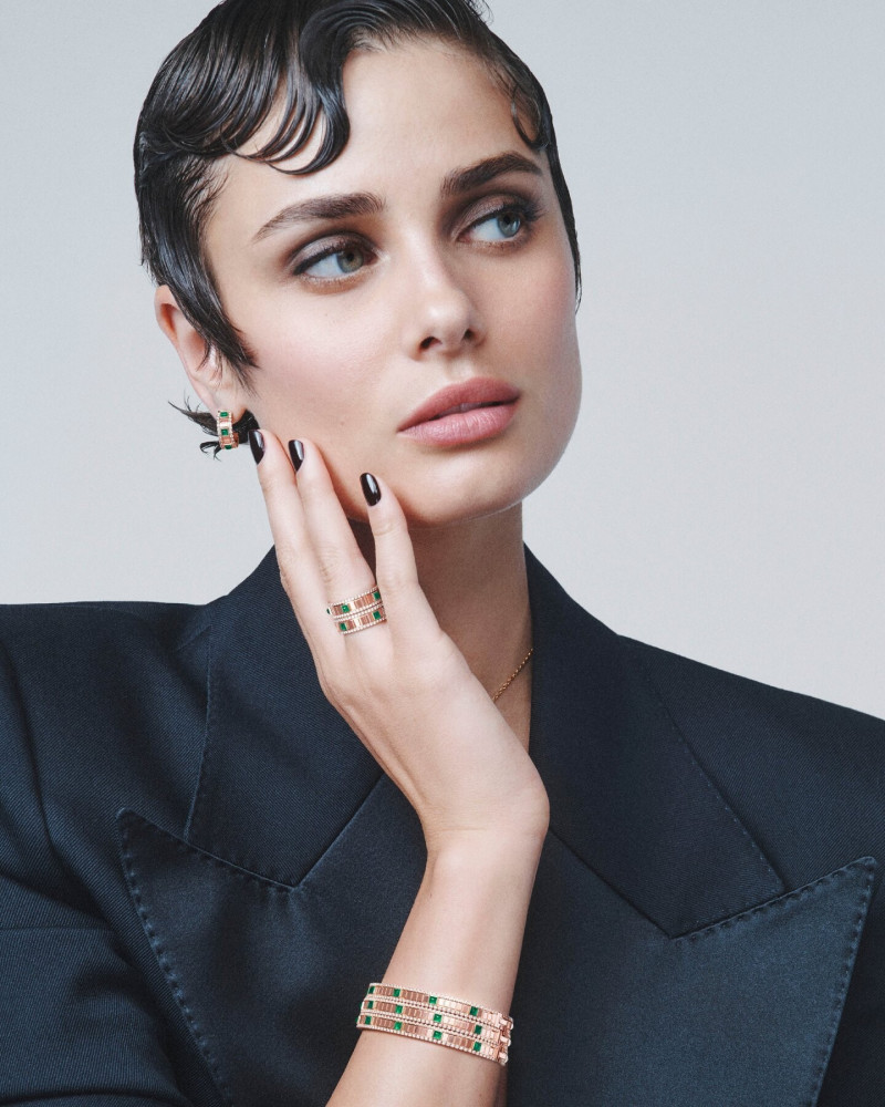 Taylor Hill featured in  the Marli New York advertisement for Autumn/Winter 2024
