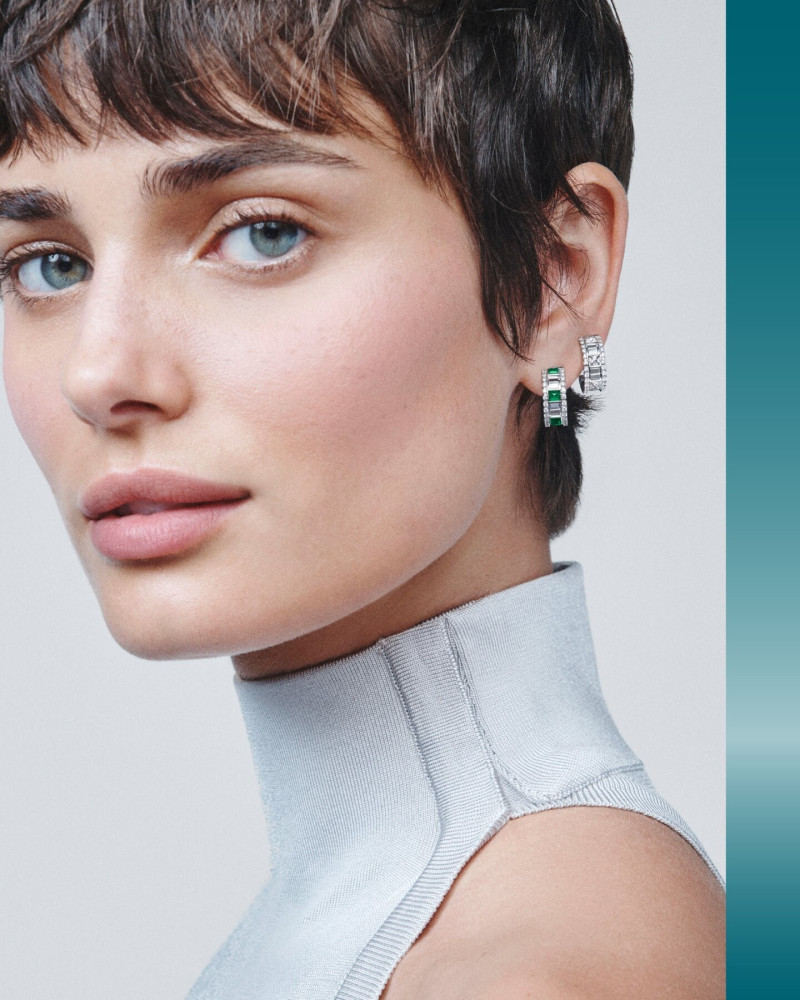 Taylor Hill featured in  the Marli New York advertisement for Autumn/Winter 2024