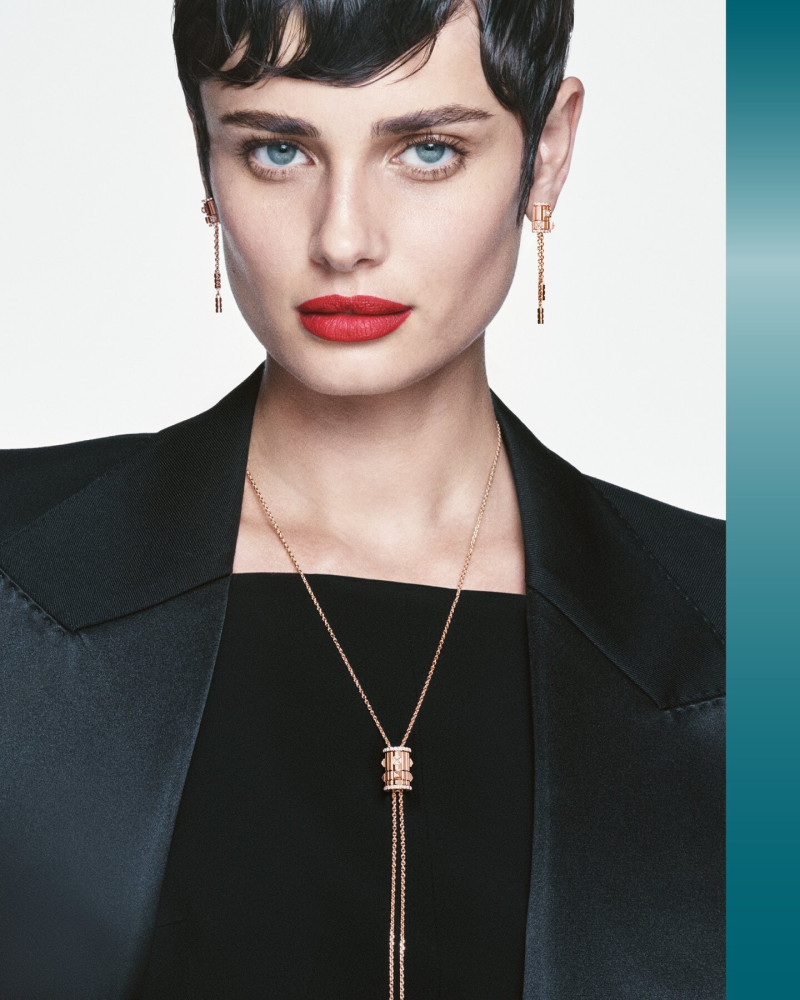 Taylor Hill featured in  the Marli New York advertisement for Autumn/Winter 2024