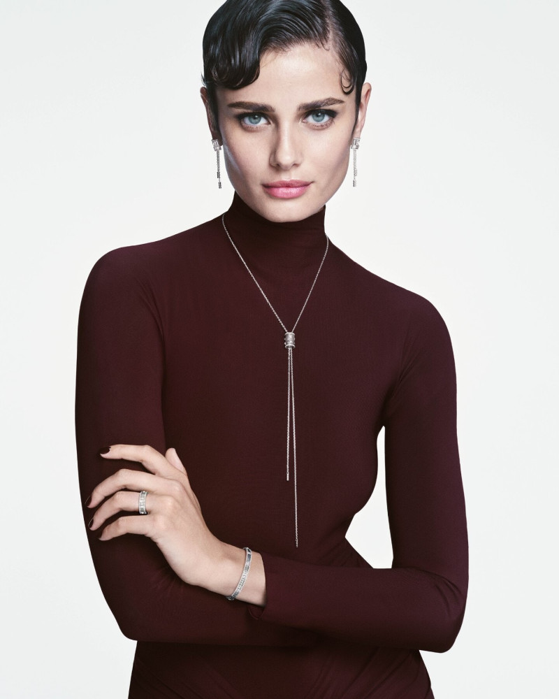 Taylor Hill featured in  the Marli New York advertisement for Autumn/Winter 2024