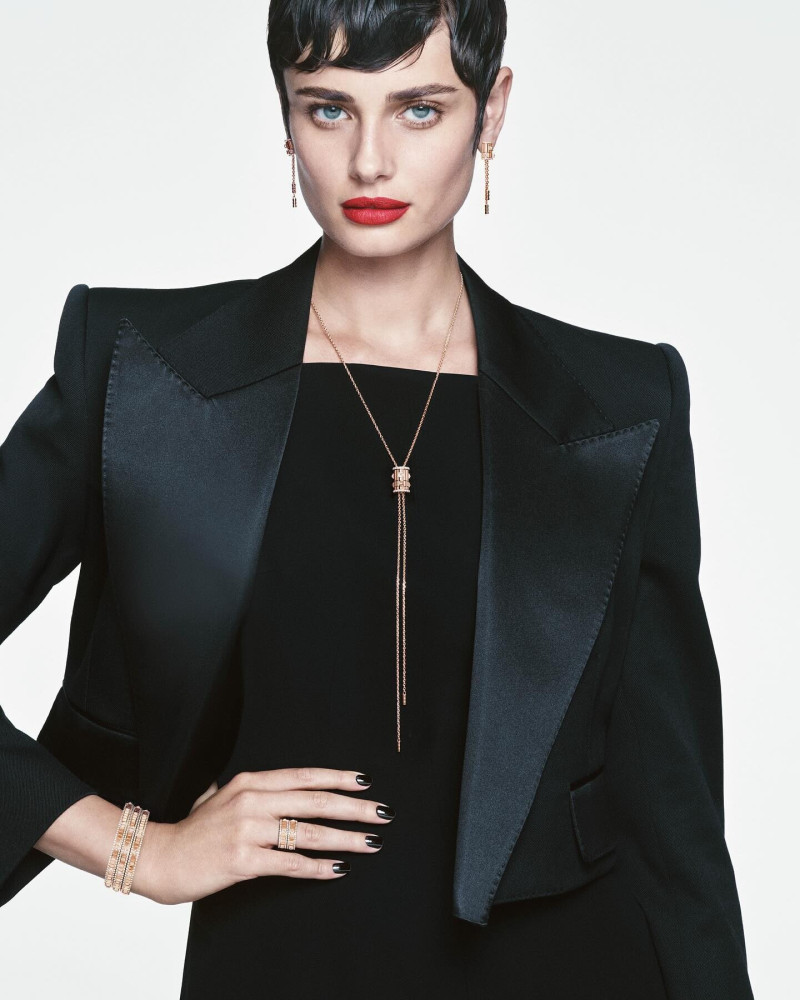 Taylor Hill featured in  the Marli New York advertisement for Autumn/Winter 2024