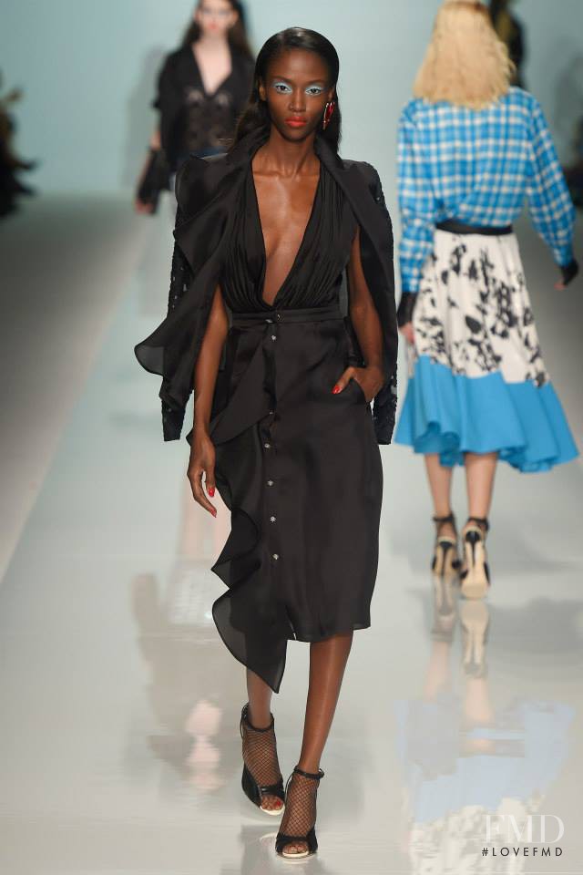Riley Montana featured in  the Emanuel Ungaro fashion show for Spring/Summer 2015