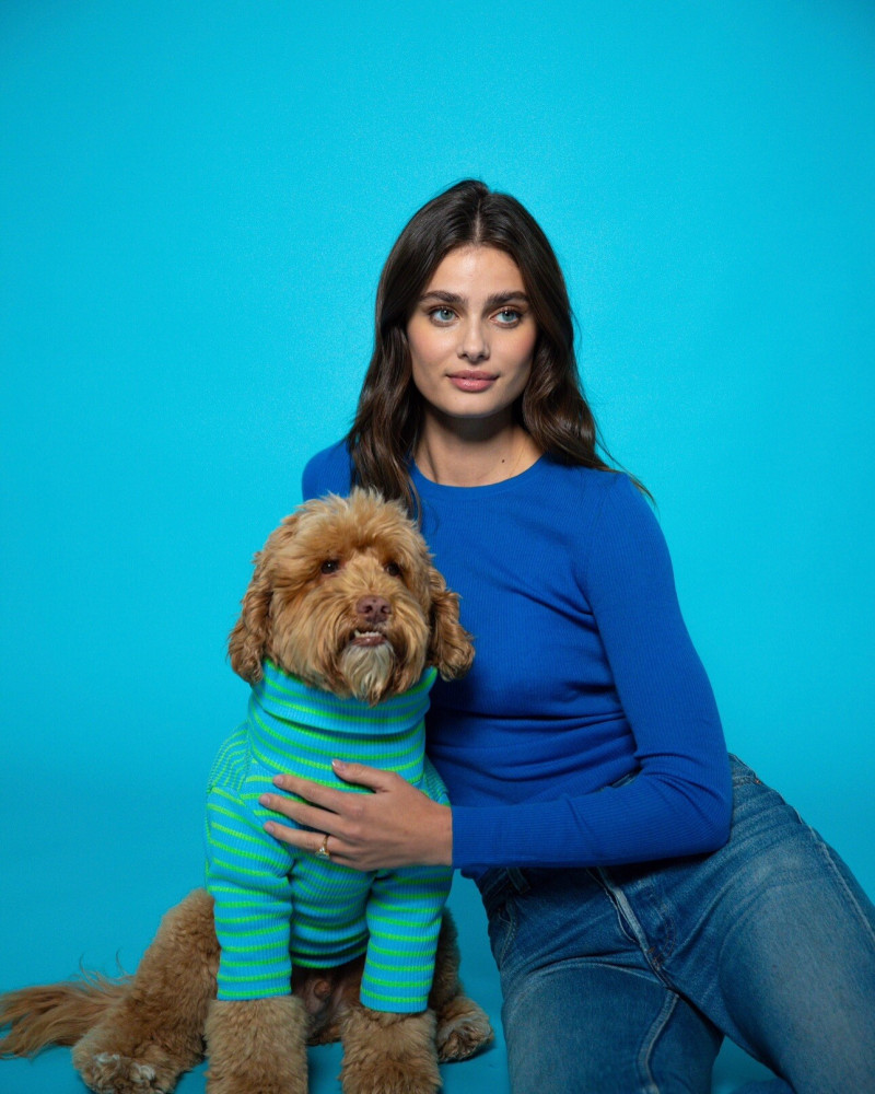 Taylor Hill featured in  the Tate & Taylor advertisement for Spring/Summer 2025
