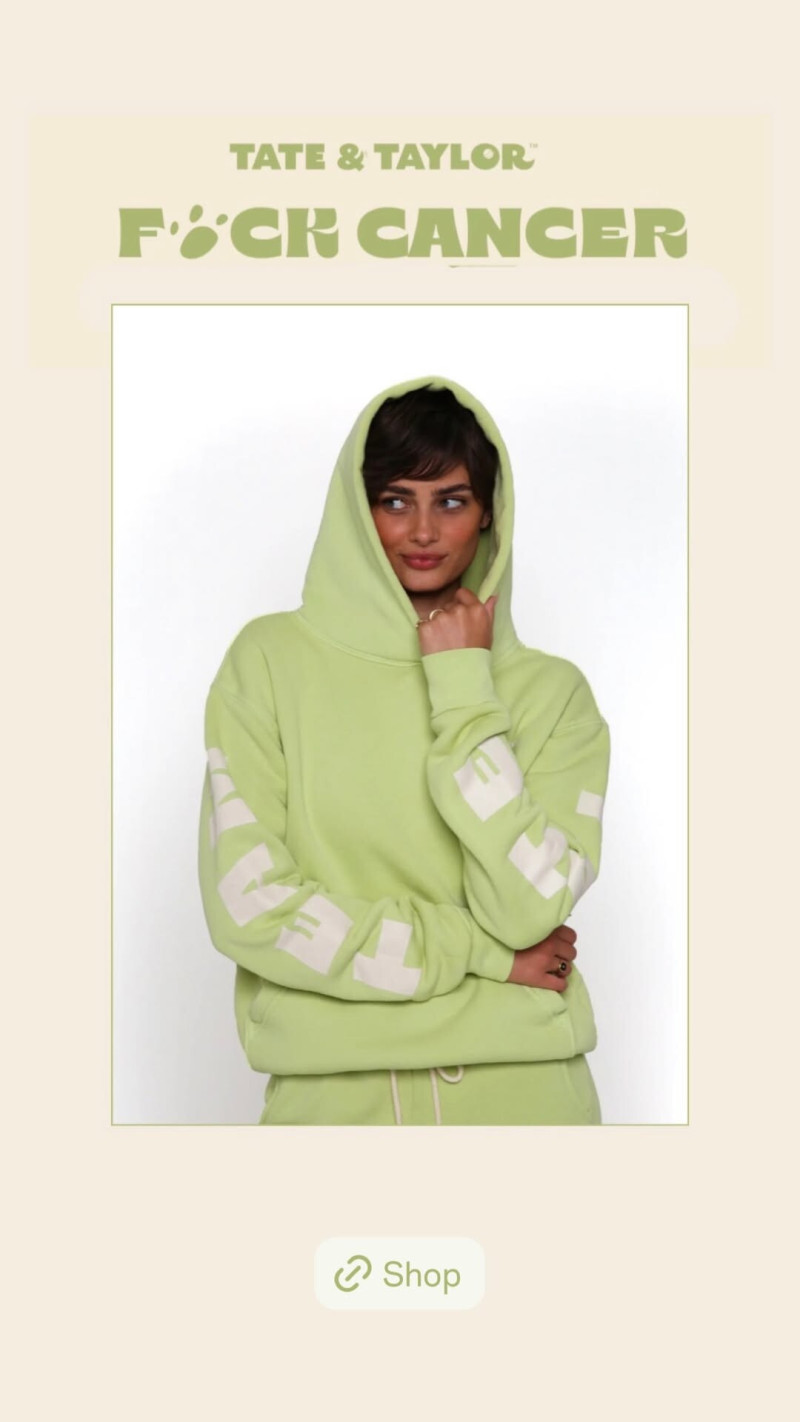 Taylor Hill featured in  the Tate & Taylor advertisement for Spring/Summer 2025