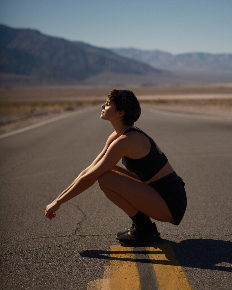 Taylor Hill featured in  the Alo Yoga advertisement for Spring/Summer 2025