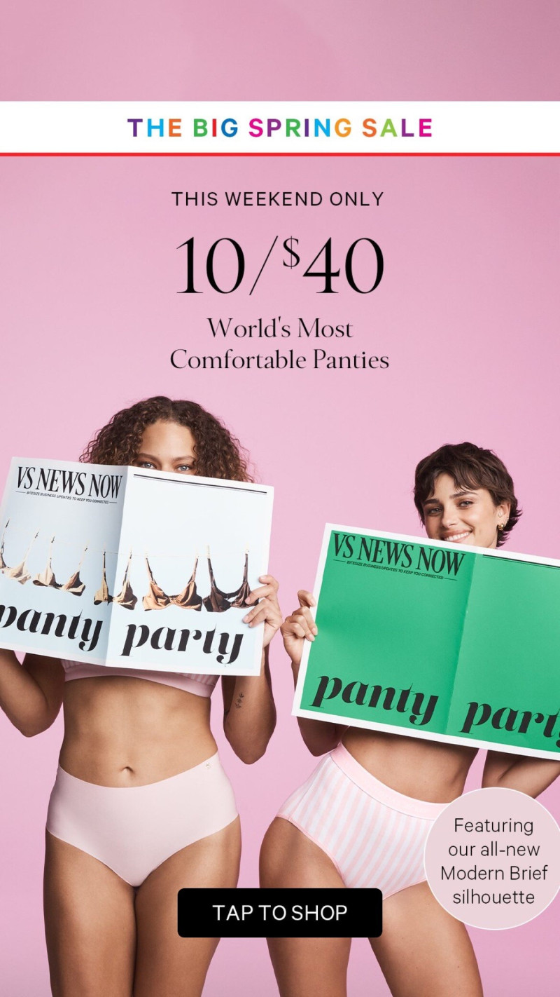 Taylor Hill featured in  the Victoria\'s Secret advertisement for Spring/Summer 2025