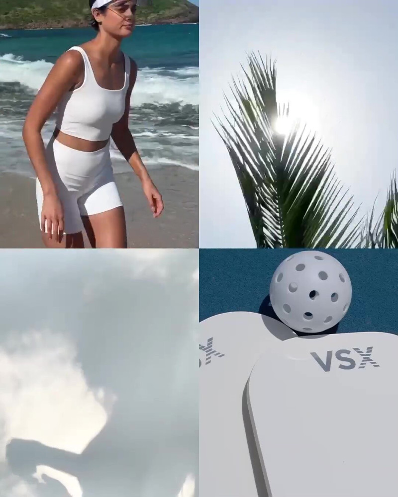 Taylor Hill featured in  the Victoria\'s Secret VSX advertisement for Summer 2025
