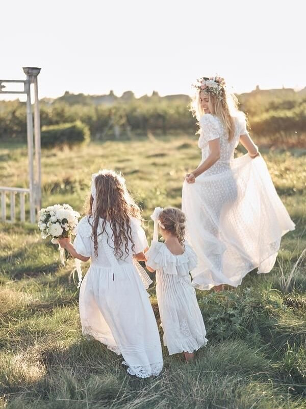 Caroline Kelley featured in  the LoveShackFancy lookbook for Summer 2025