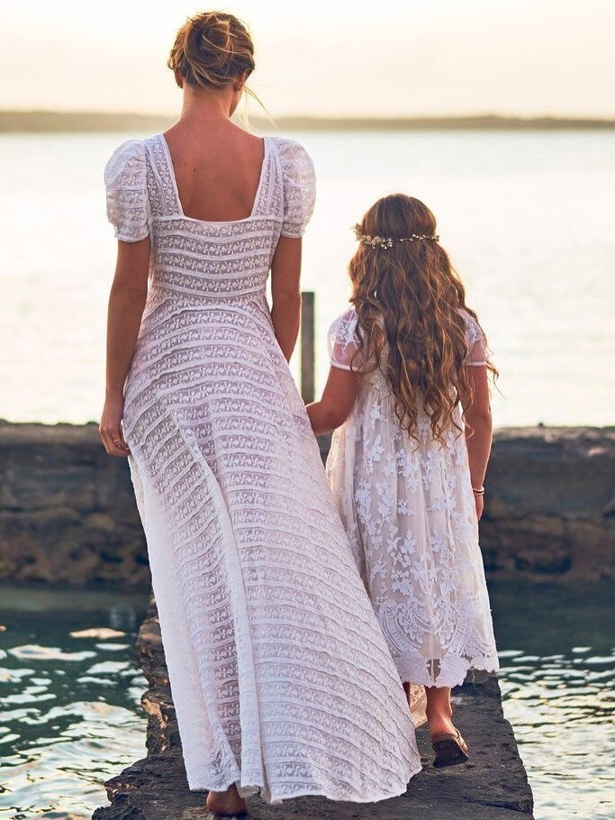 Caroline Kelley featured in  the LoveShackFancy lookbook for Summer 2025