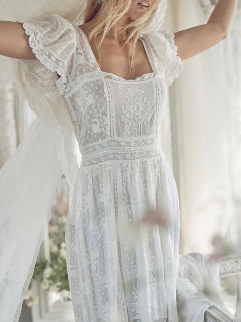 Caroline Kelley featured in  the LoveShackFancy lookbook for Summer 2025