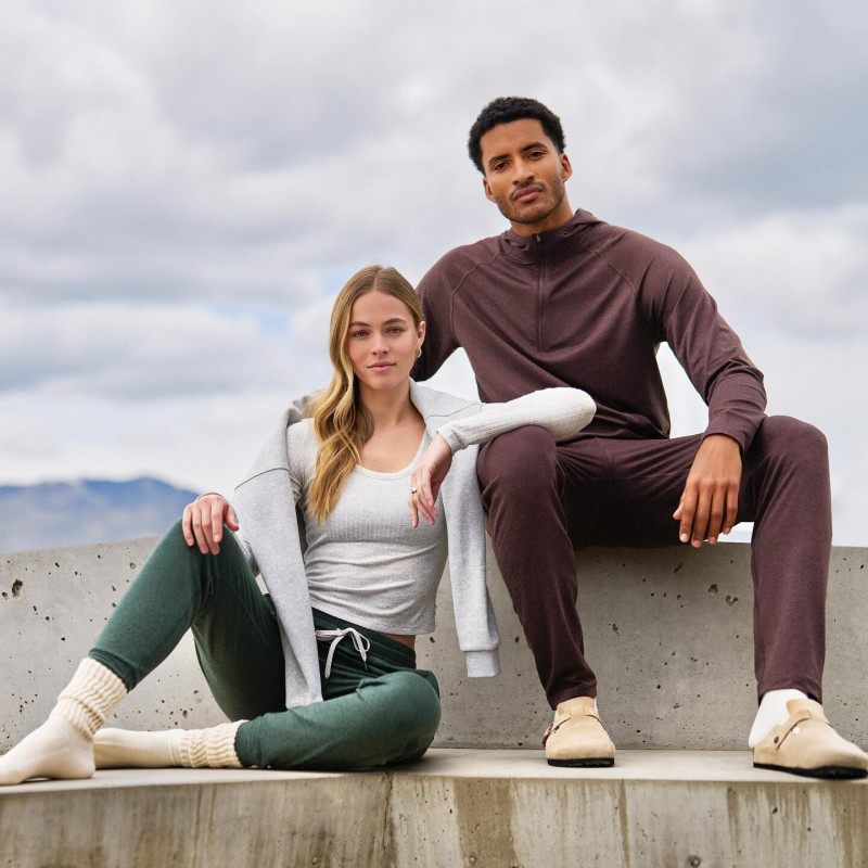 Caroline Kelley featured in  the vuori catalogue for Holiday 2024