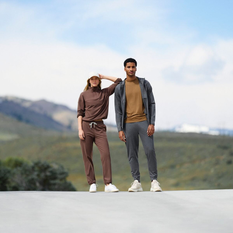 Caroline Kelley featured in  the vuori catalogue for Holiday 2024