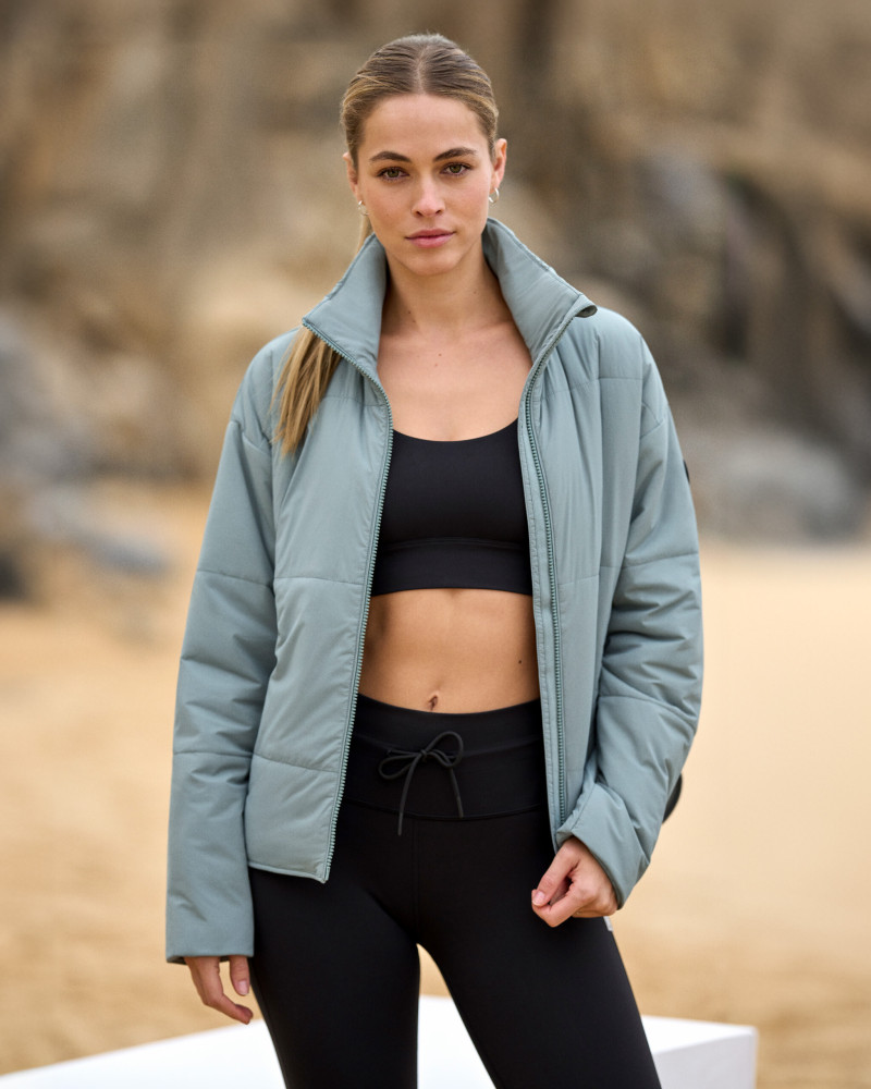 Caroline Kelley featured in  the vuori catalogue for Holiday 2024