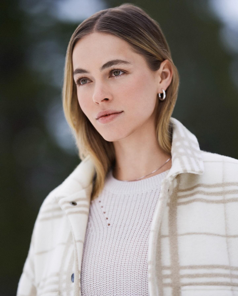 Caroline Kelley featured in  the vuori catalogue for Holiday 2024