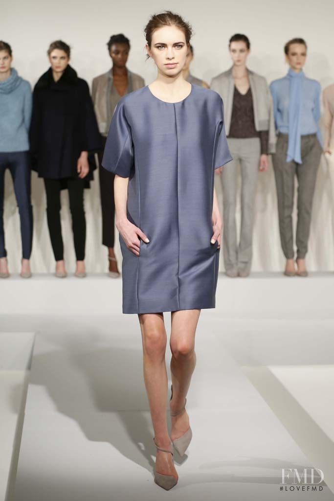 Kelsey Warman featured in  the Nellie Partow fashion show for Autumn/Winter 2014