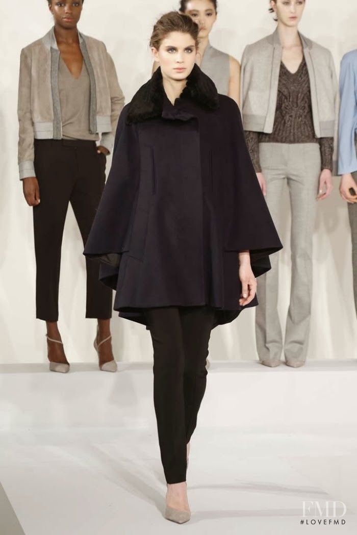 Livia Pillmann featured in  the Nellie Partow fashion show for Autumn/Winter 2014