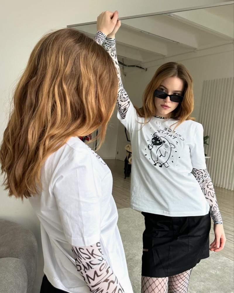 Natasha Kozyreva featured in  the Barmariska lookbook for Autumn/Winter 2024