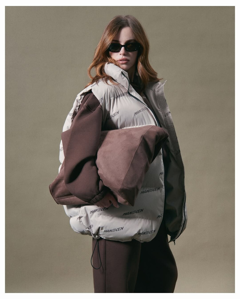 Natasha Kozyreva featured in  the Maneken Brand catalogue for Spring/Summer 2025