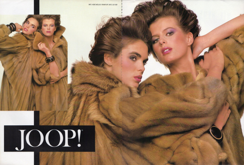 Elizabeth Josie Borain featured in  the Joop advertisement for Autumn/Winter 1983