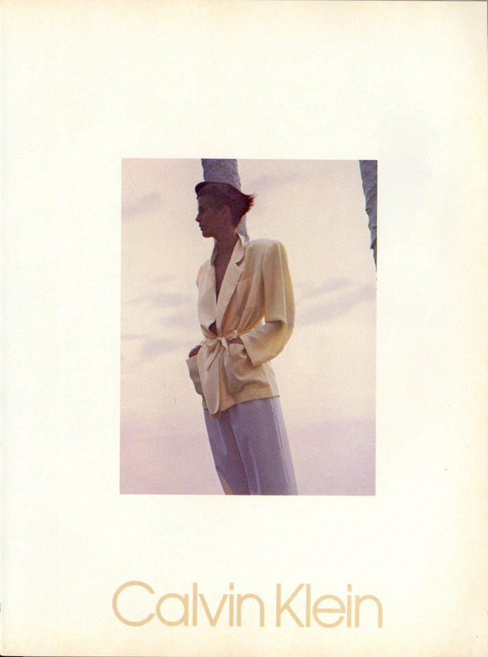Elizabeth Josie Borain featured in  the Calvin Klein advertisement for Spring/Summer 1985