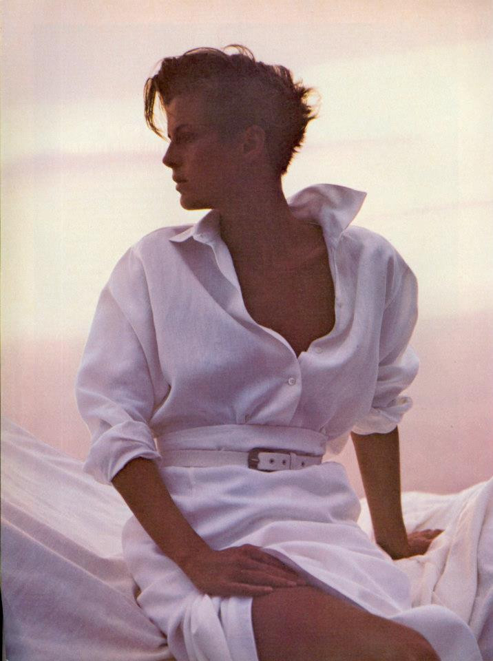 Elizabeth Josie Borain featured in  the Calvin Klein advertisement for Spring/Summer 1985