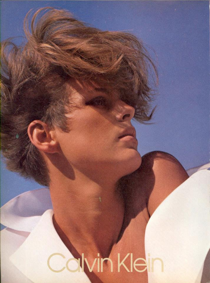 Elizabeth Josie Borain featured in  the Calvin Klein advertisement for Spring/Summer 1985