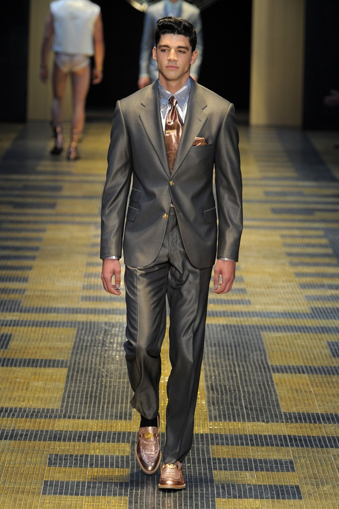 Tarik Lakehal featured in  the Versace fashion show for Spring/Summer 2013