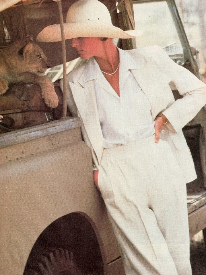 Elizabeth Josie Borain featured in  the Ralph Lauren advertisement for Spring/Summer 1984