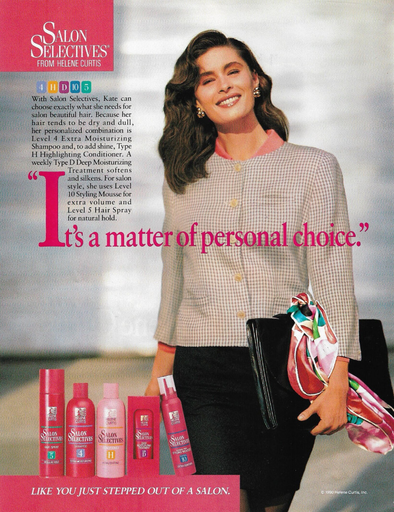 Nastasia Urbano featured in  the Salon Selectives advertisement for Spring/Summer 1990