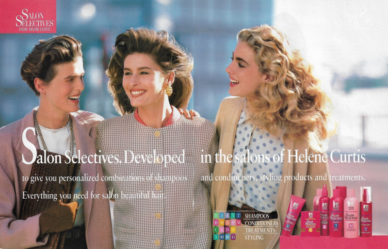 Elaine Irwin Mellencamp featured in  the Salon Selectives advertisement for Spring/Summer 1990