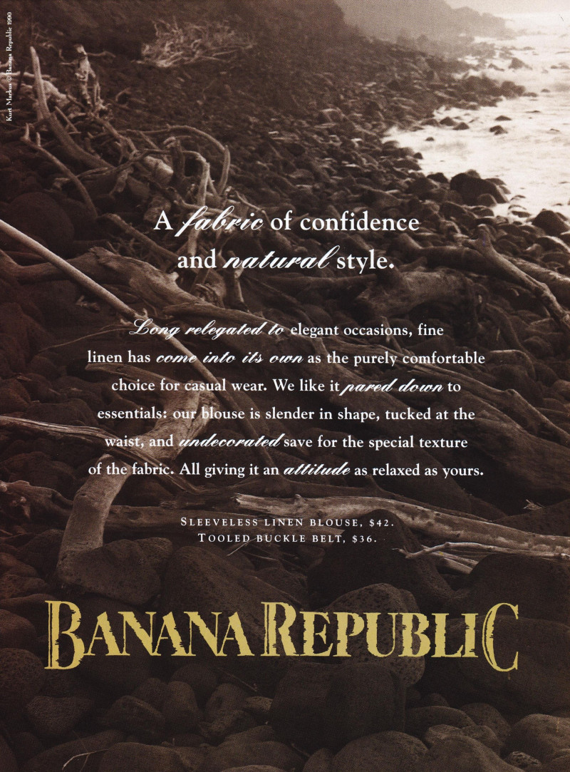 Banana Republic advertisement for Spring/Summer 1990