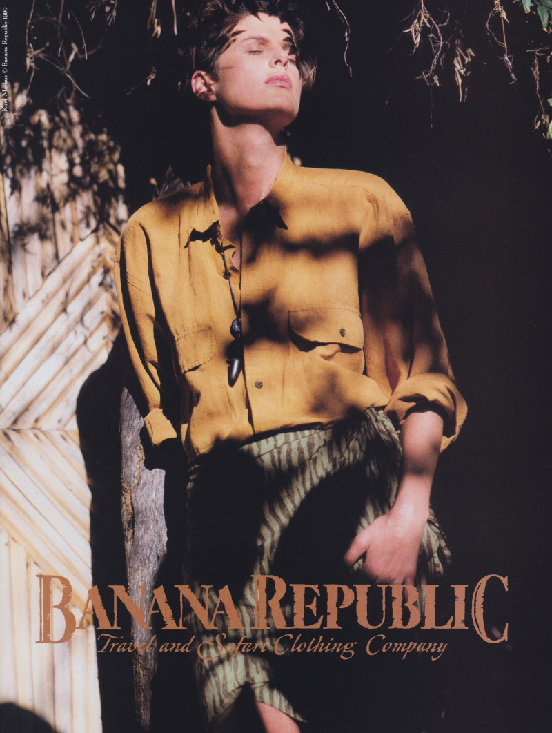 Elizabeth Josie Borain featured in  the Banana Republic advertisement for Spring/Summer 1990