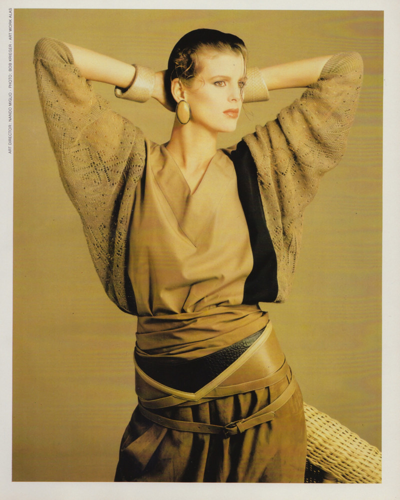 Elizabeth Josie Borain featured in  the Genny advertisement for Spring/Summer 1984