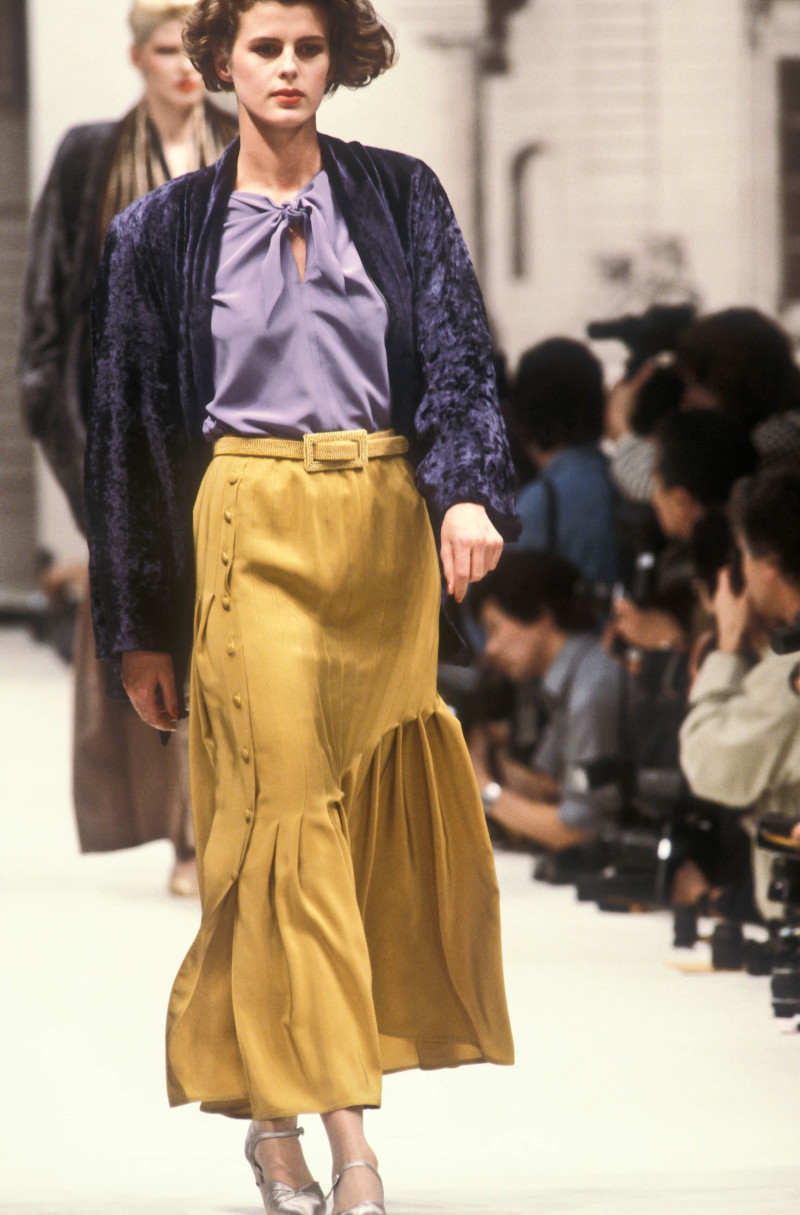 Elizabeth Josie Borain featured in  the Chloe fashion show for Autumn/Winter 1984
