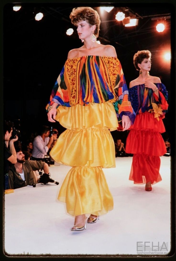 Elizabeth Josie Borain featured in  the Christian Dior fashion show for Spring/Summer 1983