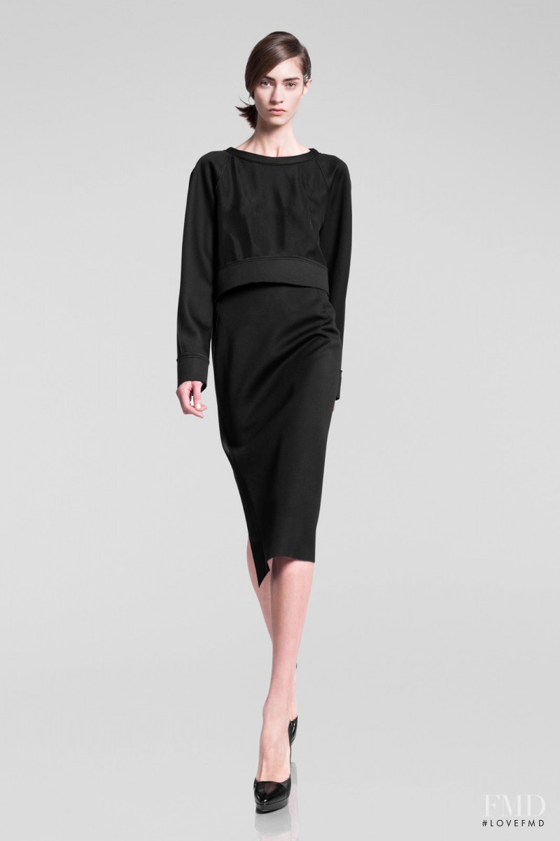 Marine Deleeuw featured in  the Donna Karan New York lookbook for Pre-Fall 2013