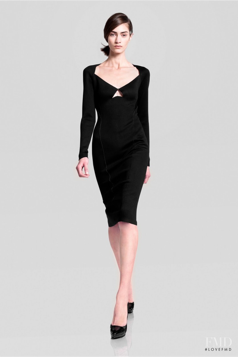 Marine Deleeuw featured in  the Donna Karan New York lookbook for Pre-Fall 2013