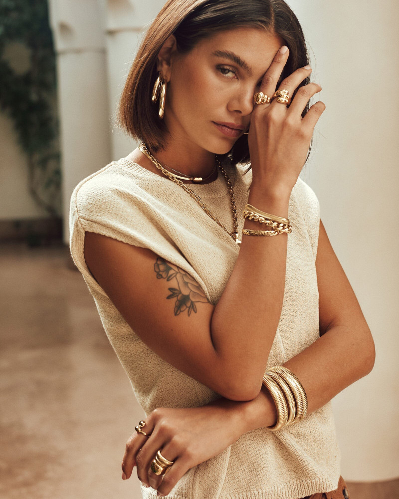 Malena Malu Spinzi featured in  the Zag Bijoux advertisement for Autumn/Winter 2024
