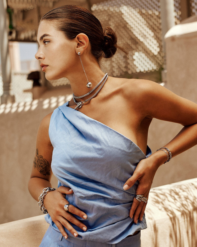 Malena Malu Spinzi featured in  the Zag Bijoux advertisement for Autumn/Winter 2024