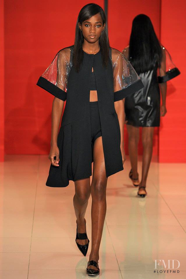 Janica Compte featured in  the Lisa Perry fashion show for Spring/Summer 2015